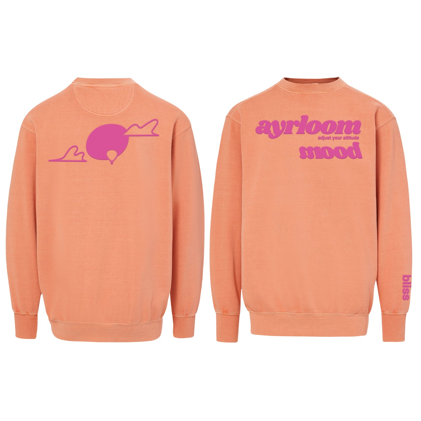 ayrloom™ mood crewneck sweatshirt   Tangy Tangerine