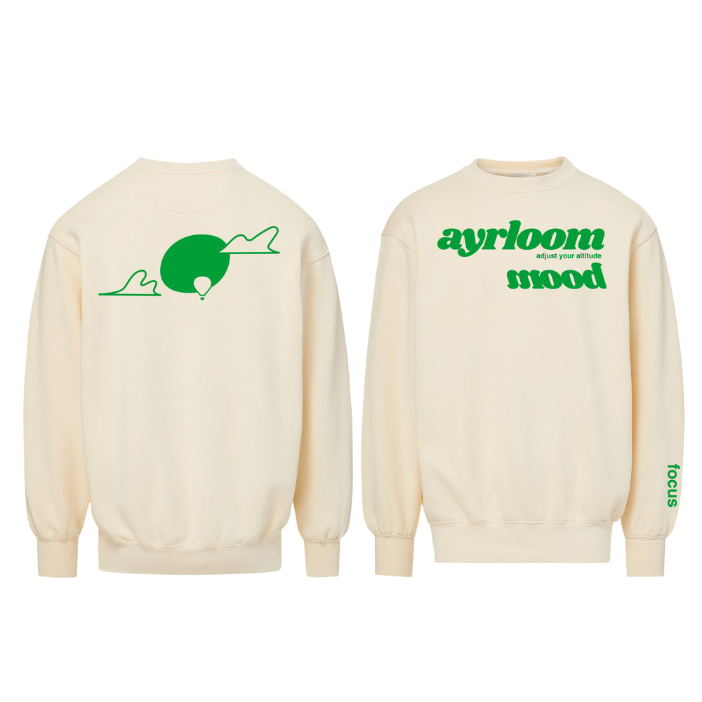 ayrloom™ mood crewneck sweatshirt   Vanilla
